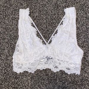 White Lace Bralette Small
